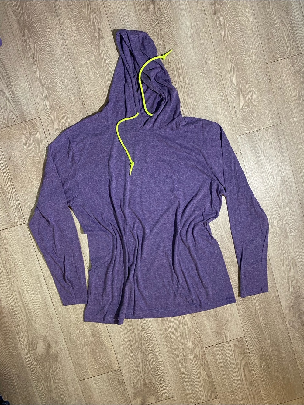 💜 Prairie Mountain Purple Hooded Long Sleeve Top XL